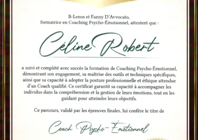 Céline Robert – Coach de Vie en Psycho-Émotionnel certifiée B-Lenos®