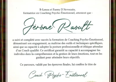 Jérôme Raoult – Coach de Vie en Psycho-Émotionnel certifié B-Lenos®