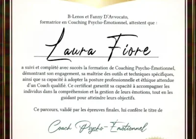Laura Fiore – Coach de Vie en Psycho-Émotionnel certifiée B-Lenos®