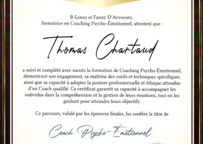 Thomas Chartaud – Coach de Vie en Psycho-Émotionnel certifié B-Lenos®