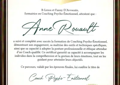 Anne Rouault – Coach de Vie en Psycho-Émotionnel certifiée B-Lenos®