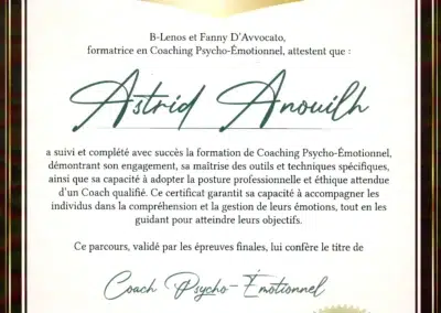 Astrid Anouilh – Coach de Vie en Psycho-Émotionnel certifiée B-Lenos®
