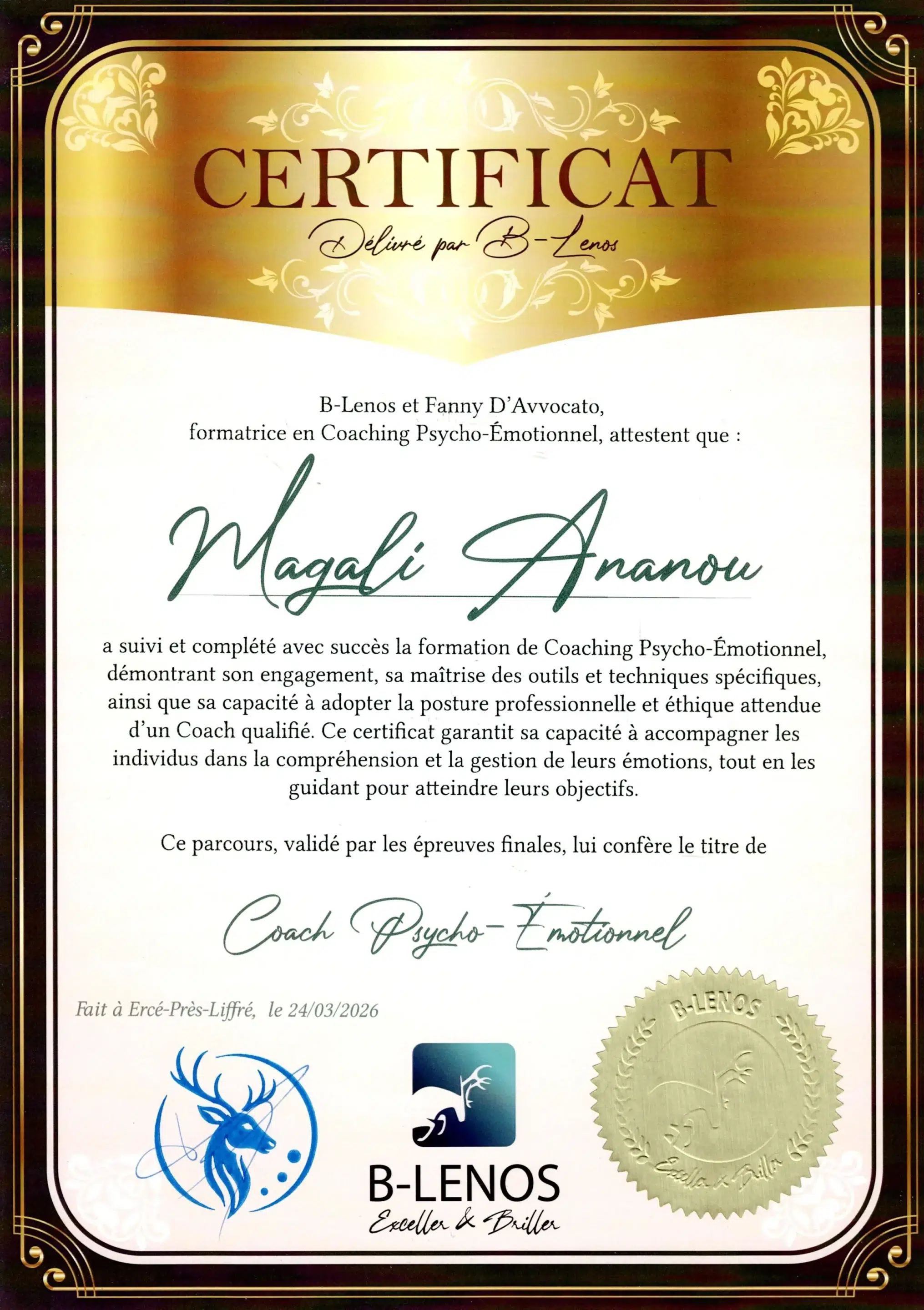 Magali Ananou – Coach Psycho-émotionnel – Méthode B-Lenos – BL26-CPE-3K78D8ZT Magali Ananou - Coach Psycho-émotionnel - Méthode B-Lenos - BL26-CPE-3K78D8ZT