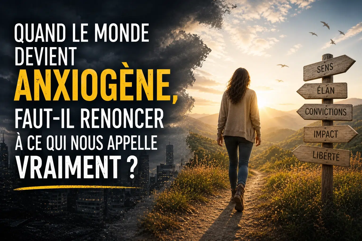 Quand le monde devient anxiogène faut-il renoncer à ce qui nous appelle vraiment - Article B-LENOS