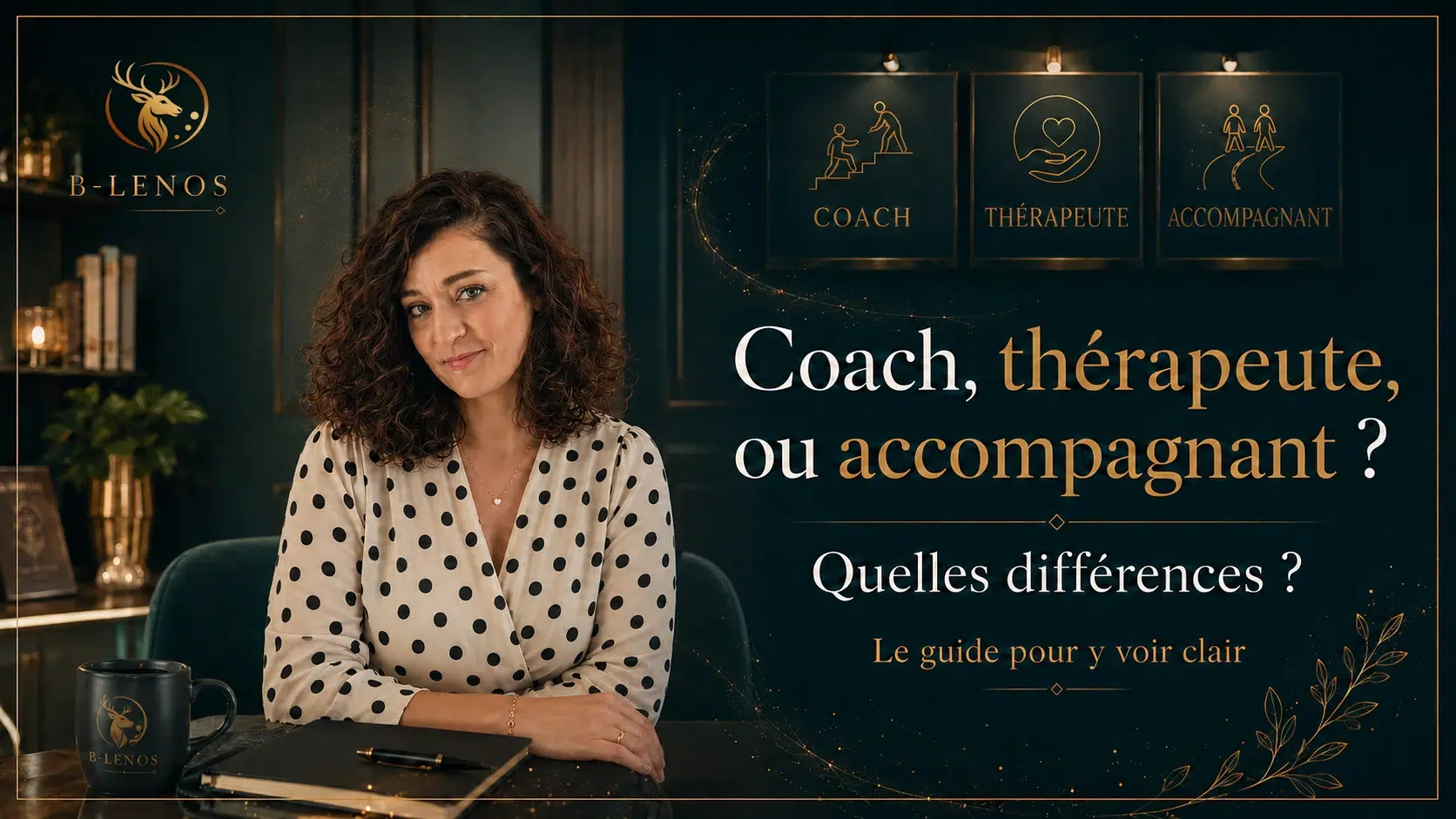 Fanny D’Avvocato expliquant les différences entre coach, thérapeute et accompagnant